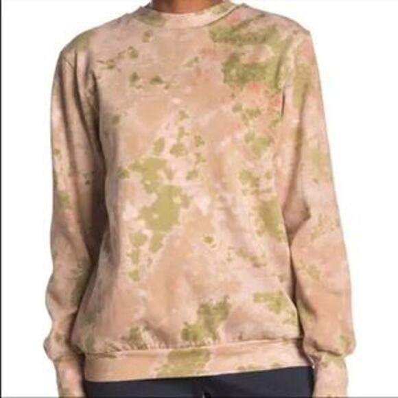 NWT AFRM x revolve monroe Pink and green tie dye sweatshirt size S - Picture 1 of 6
